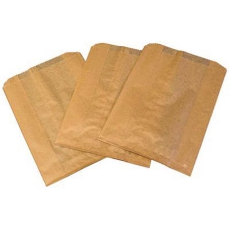 HOSPECO 7-1/2 x 3-1/2 x 10 in. Kraft Waxed Paper Liners for Sanitary Napkin Receptacles Bags Brown, 500PK KL